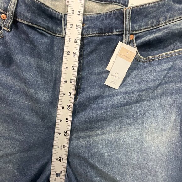 Lane Bryant Fit Genius Straight High-Rise Stretch Jeans Flex Waistband 22 / 24 - Picture 13 of 14